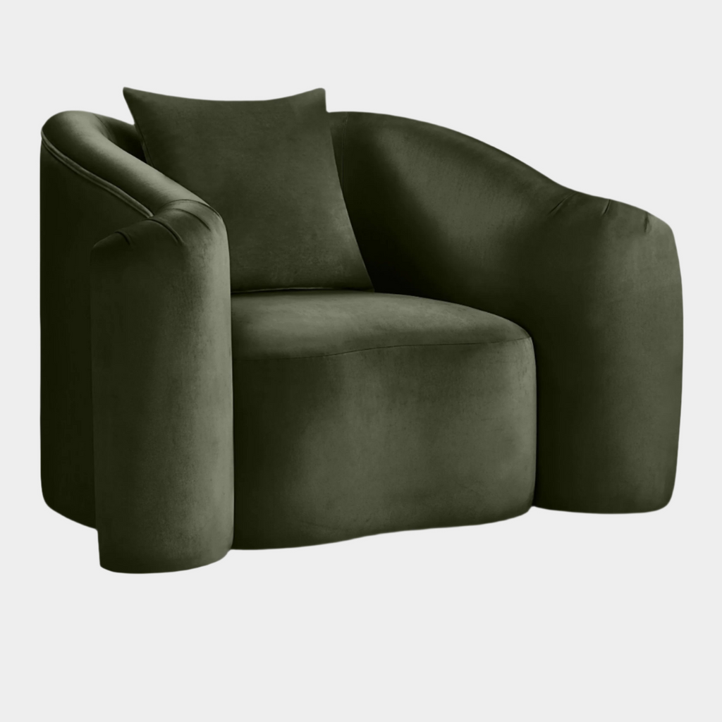 Destin Velvet Upholstered Accent Chair