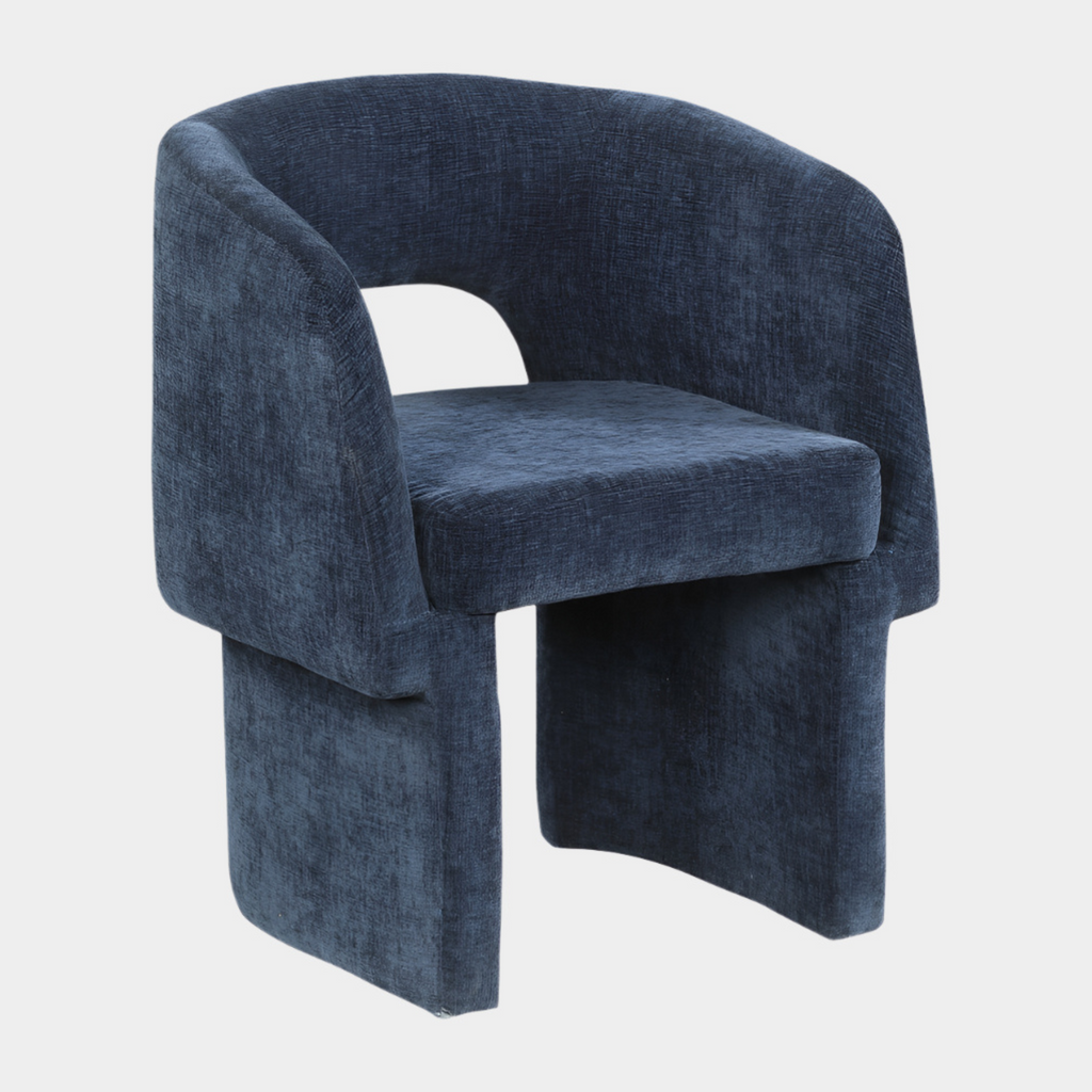 Emmet Chenille Fabric Upholstered Dining Chair / Accent Chair