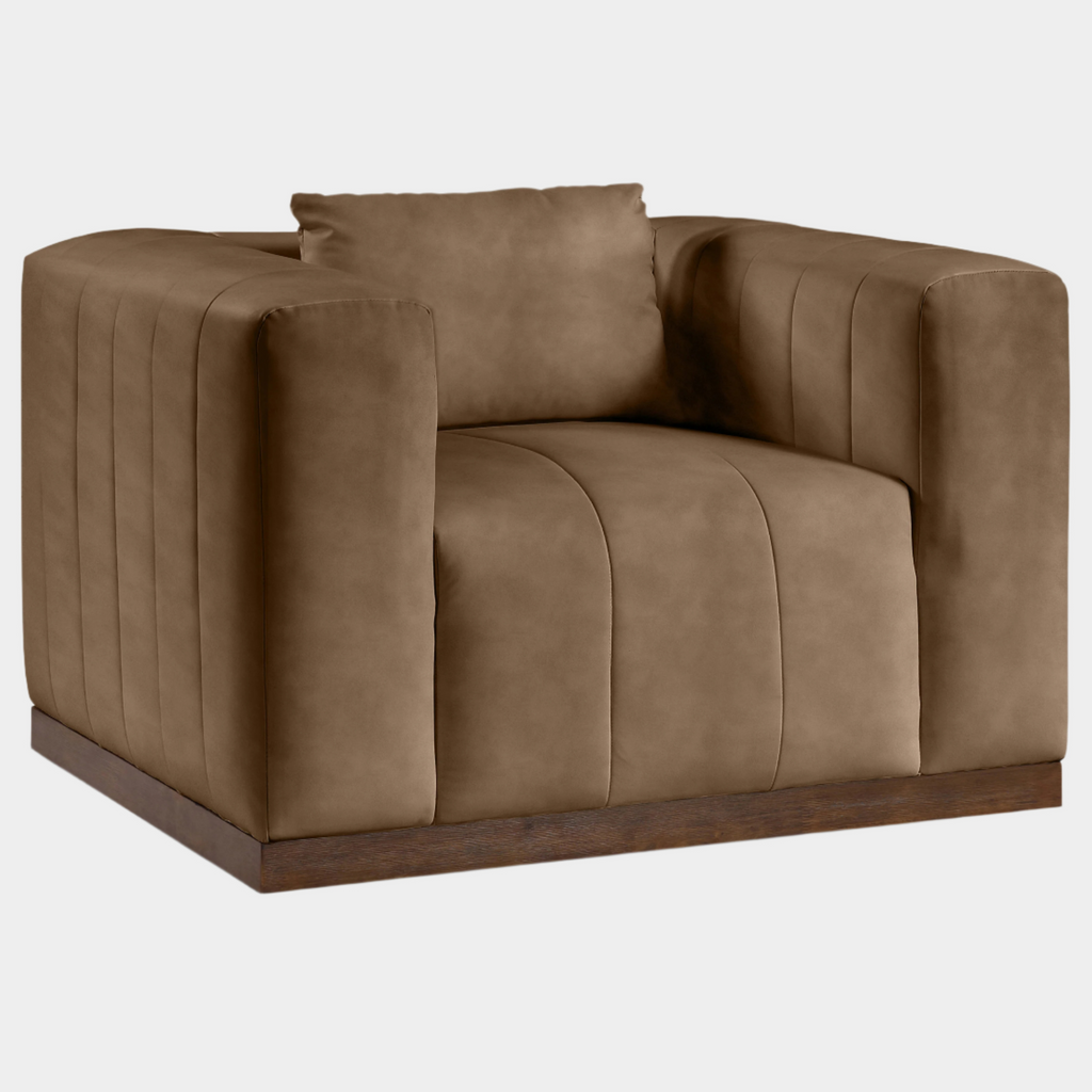 Mallina Vegan Leather Upholstered Accent Chair