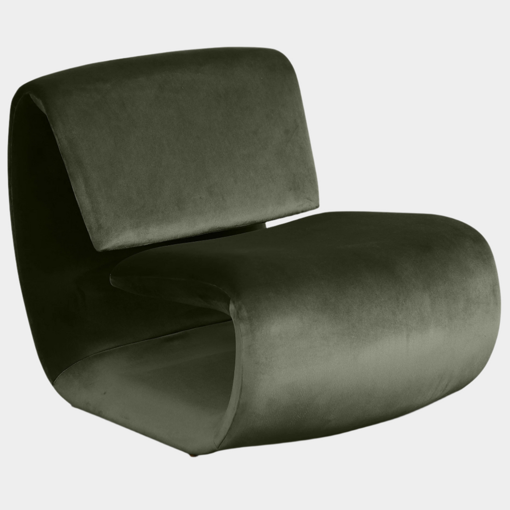 Nouveau Velvet Upholstered Accent Chair