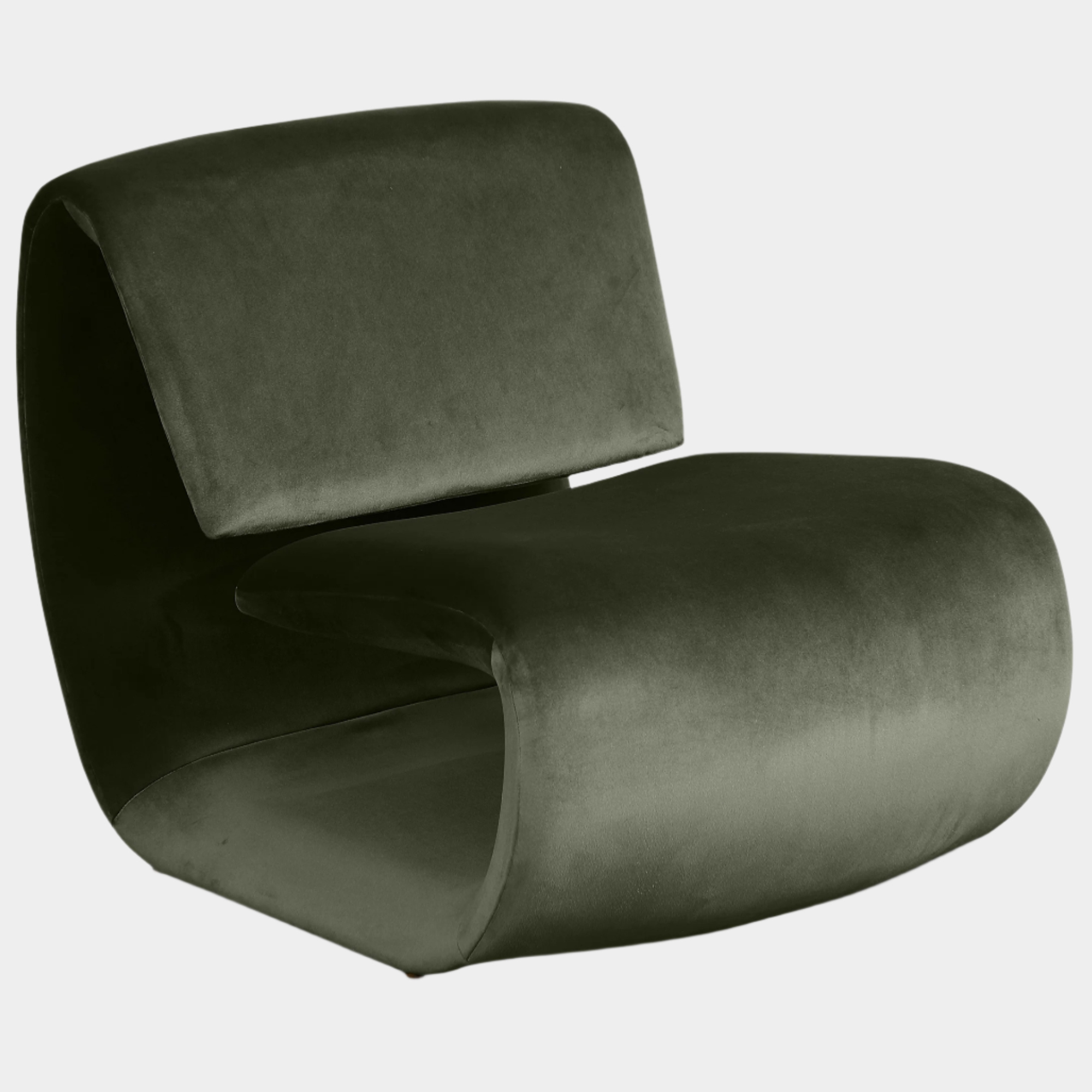 Nouveau Velvet Upholstered Accent Chair