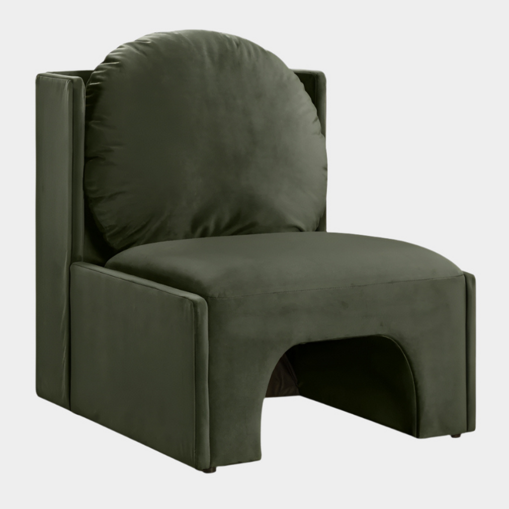Sigma Velvet Upholstered Accent Chair