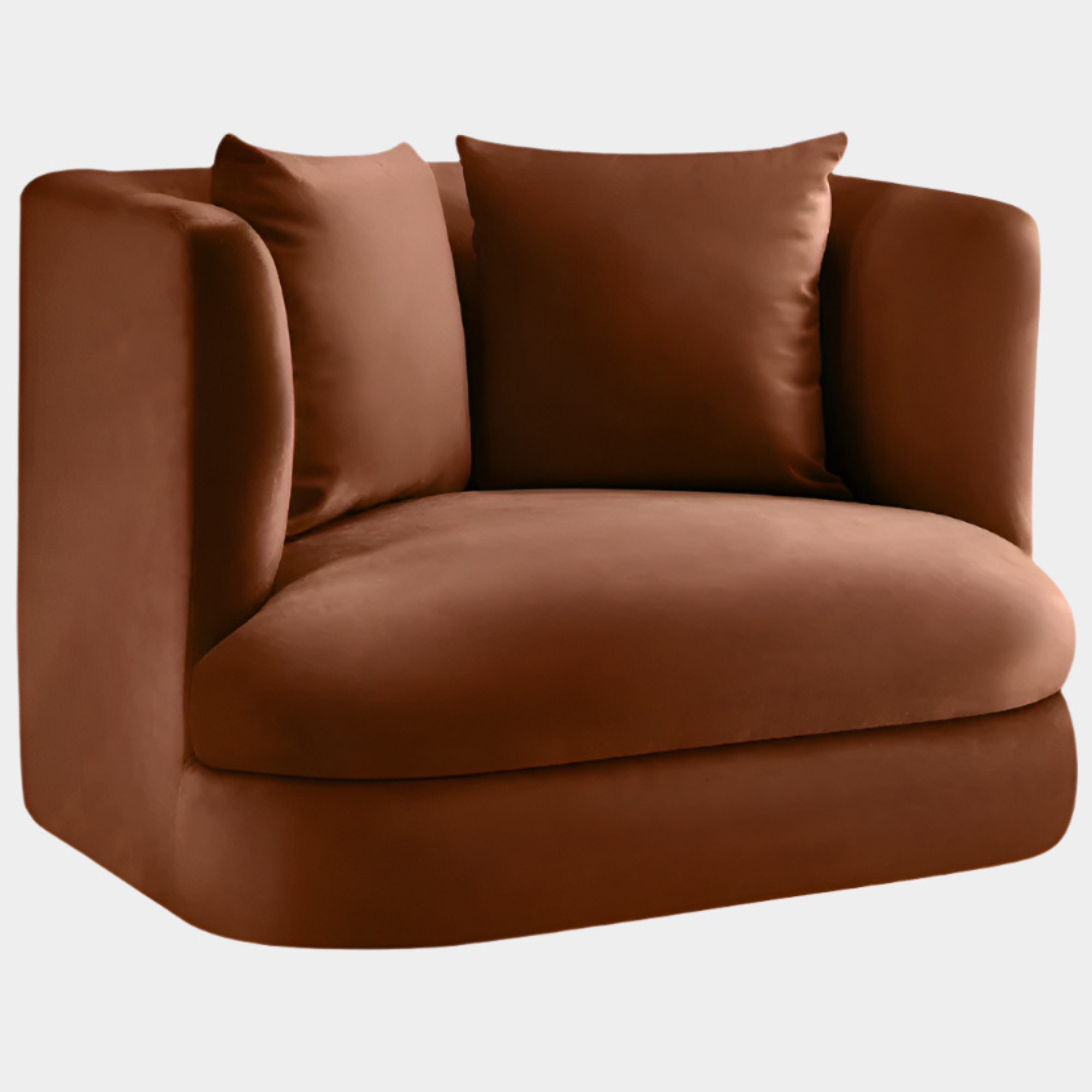 Alder Velvet Upholstered Accent Chair