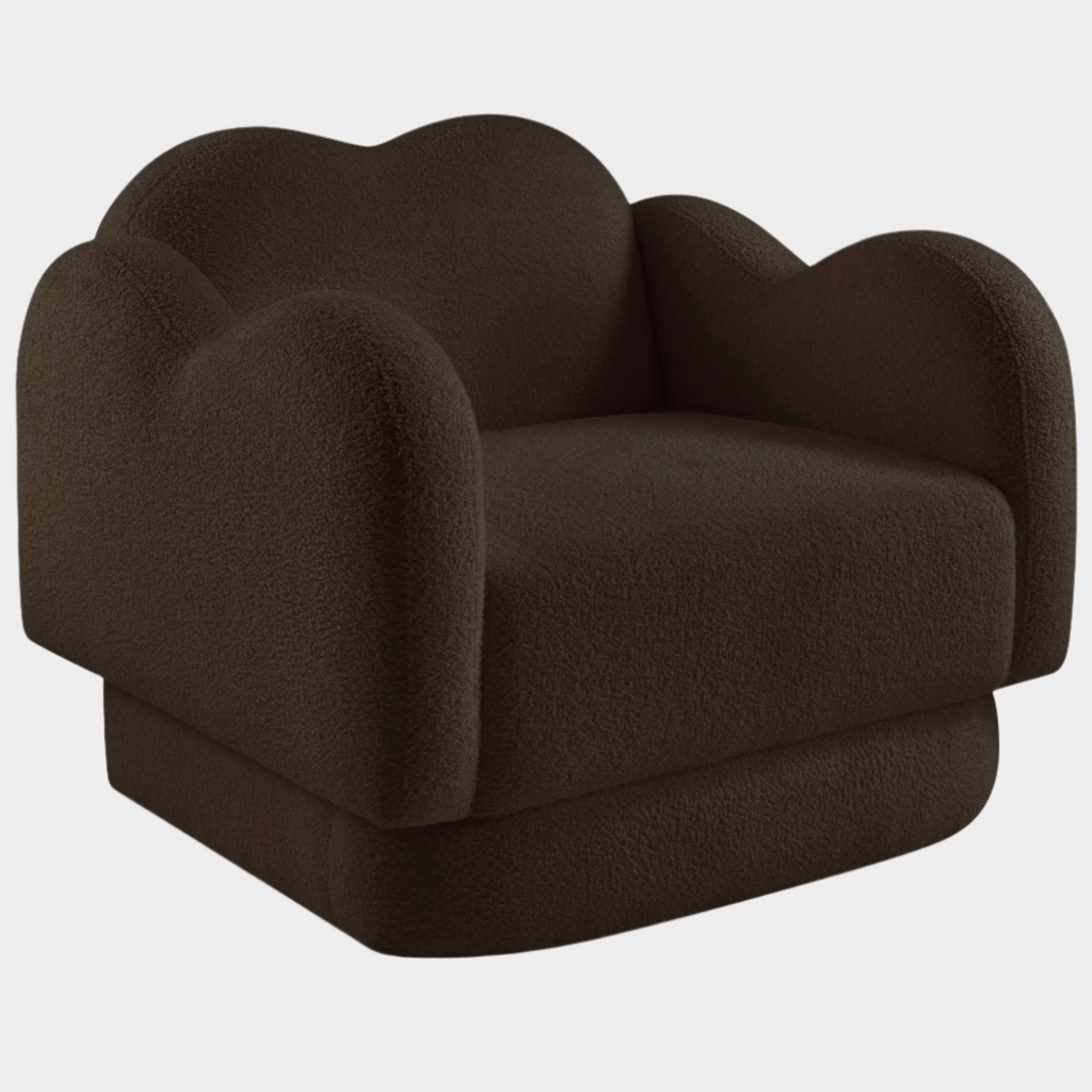 Bloom Teddy Fabric Upholstered Accent Chair