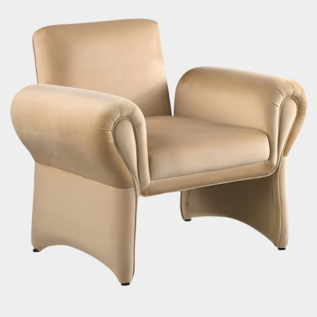 Fleurette Velvet Upholstered Accent Chair