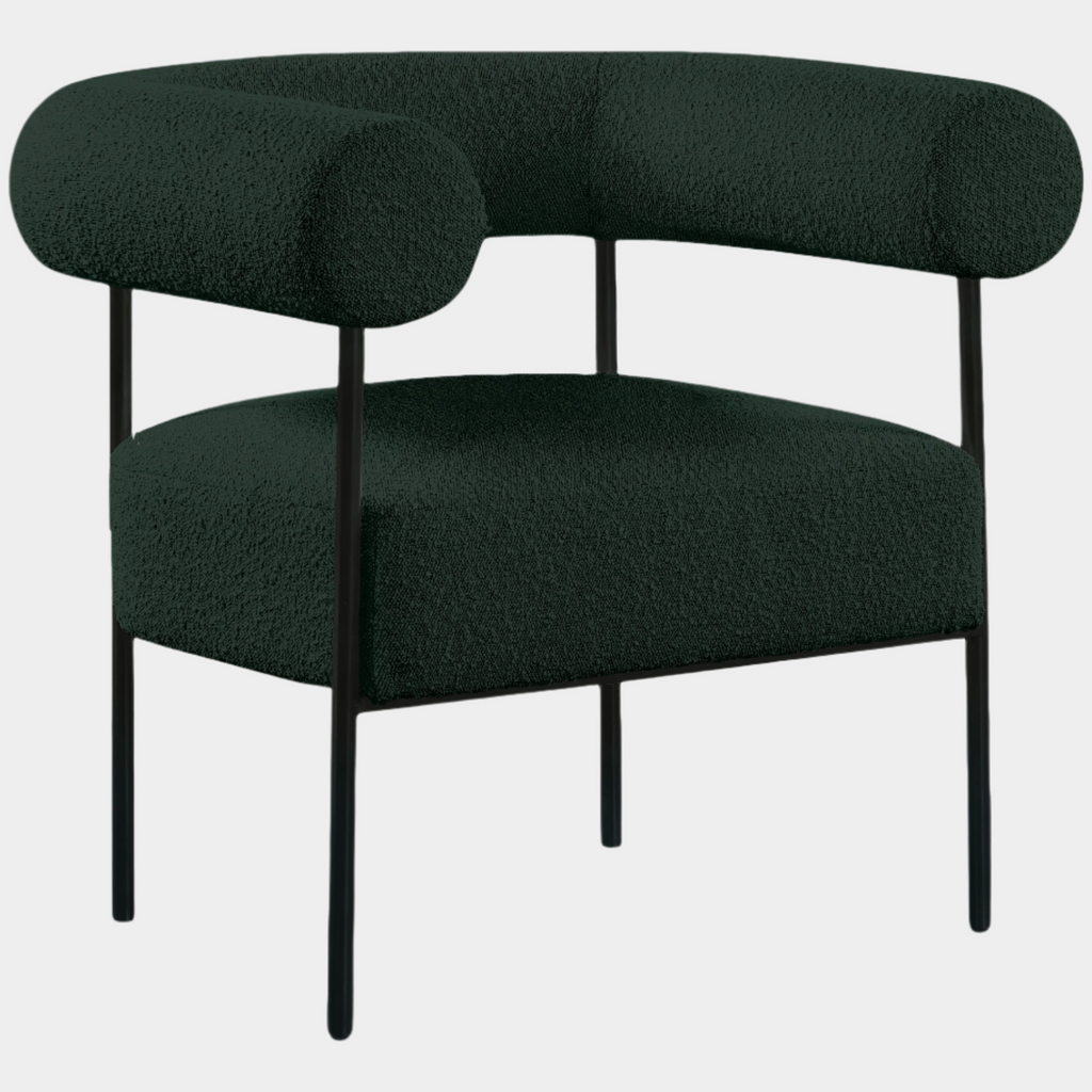 Blake Boucle Fabric Upholstered Accent Chair