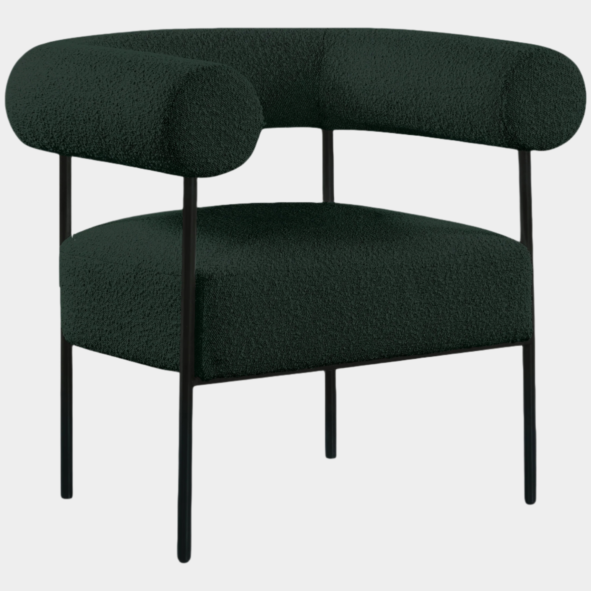 Blake Boucle Fabric Upholstered Accent Chair