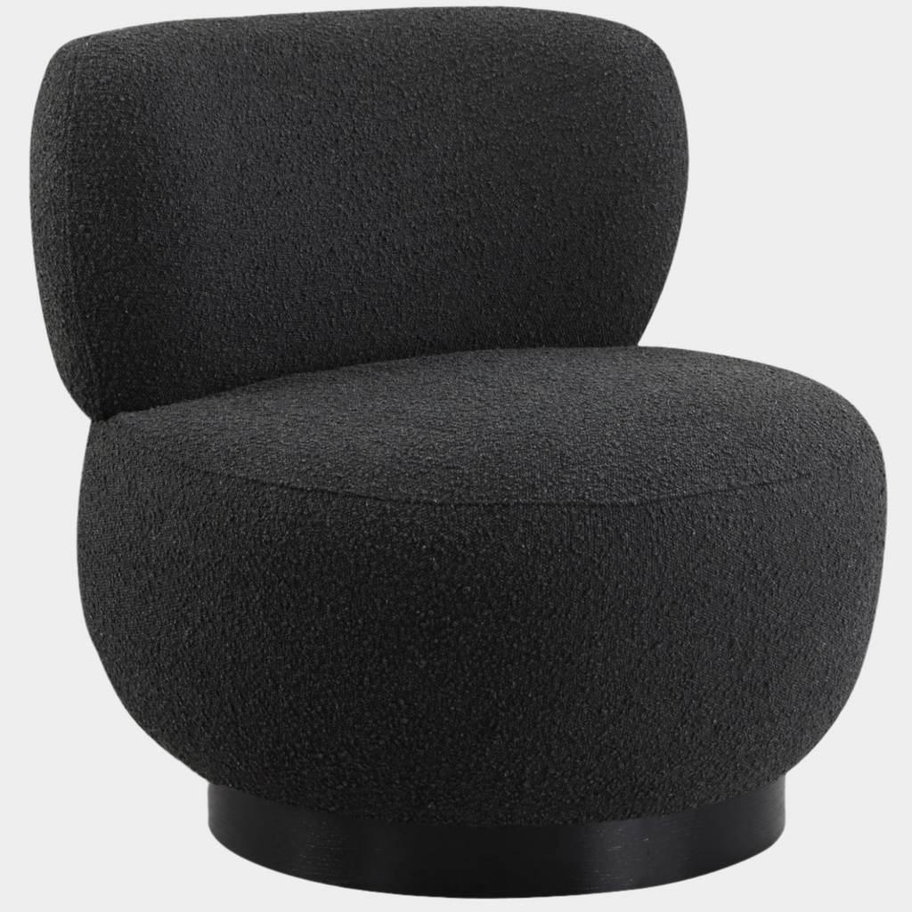 Calais Boucle Fabric Upholstered Accent Chair