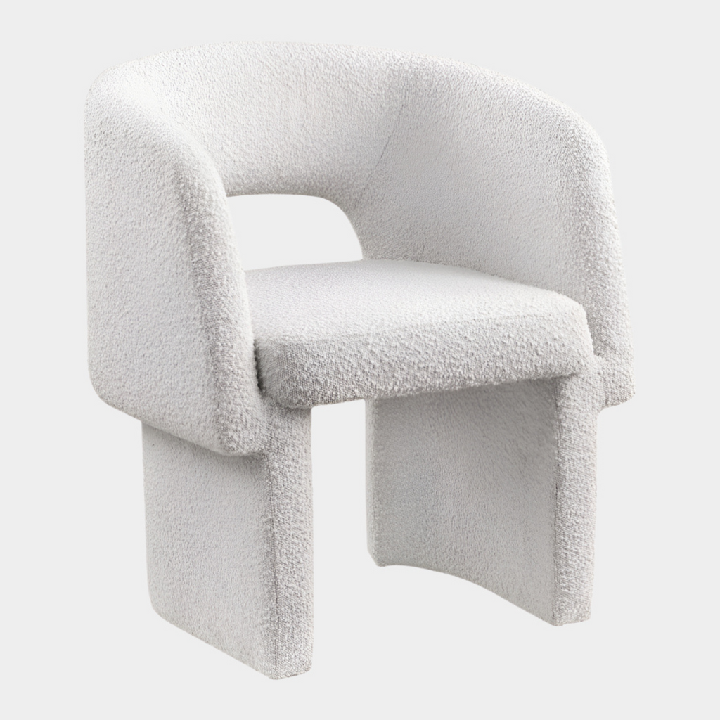Emmet Boucle Fabric Upholstered Dining Chair / Accent Chair