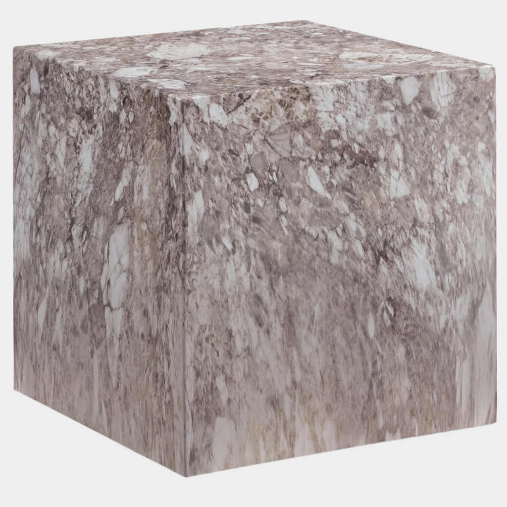 Piazza Marble Finish Indoor / Outdoor Concrete End Table