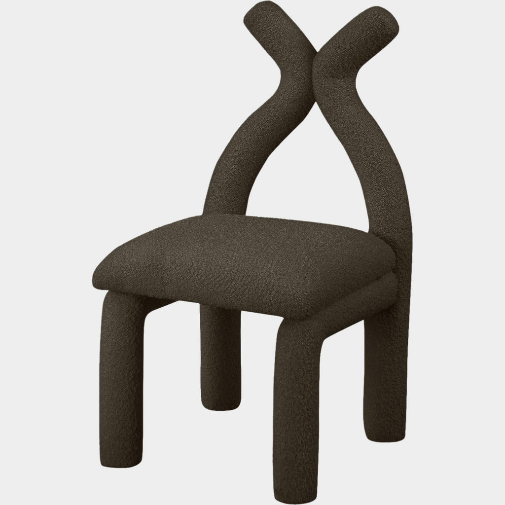 Xena Boucle Fabric Upholstered Accent Chair / Dining Chair