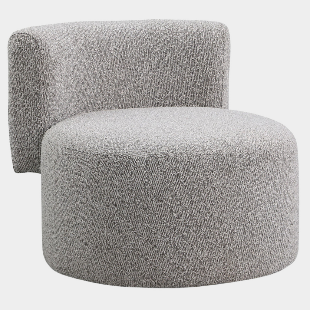 Como Boucle Fabric Upholstered Accent Chair
