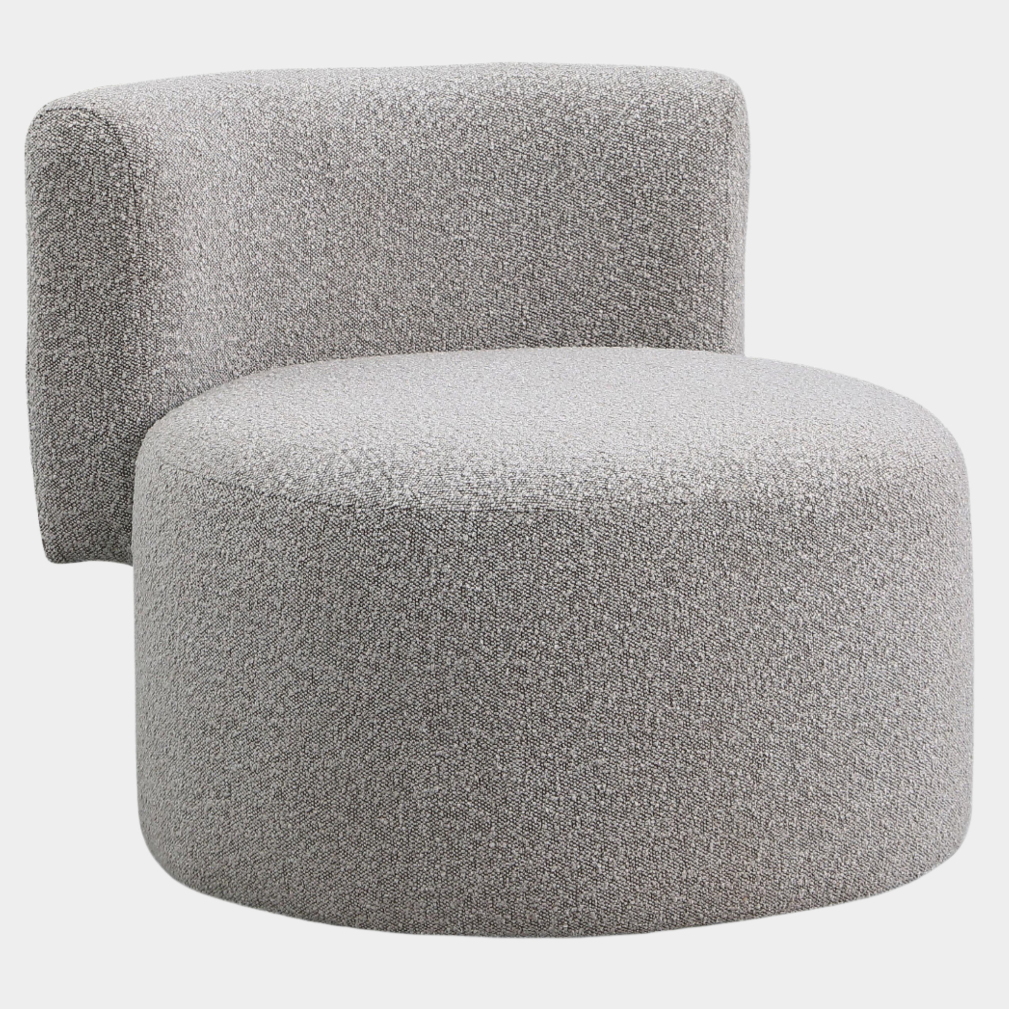 Como Boucle Fabric Upholstered Accent Chair