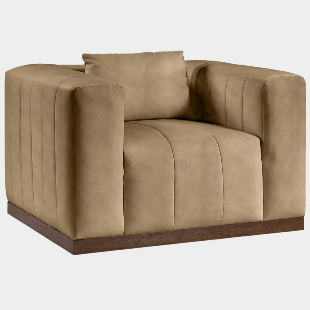 Mallina Vegan Leather Upholstered Accent Chair