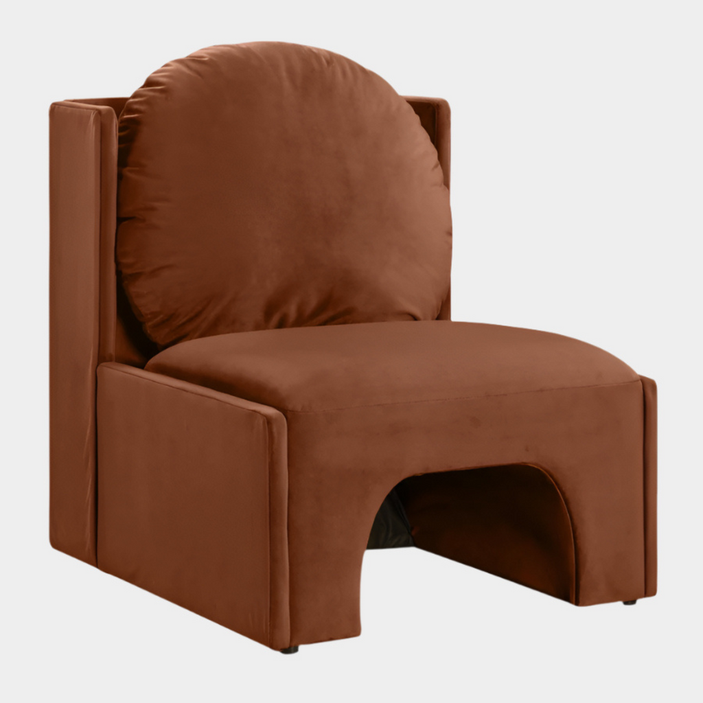 Sigma Velvet Upholstered Accent Chair