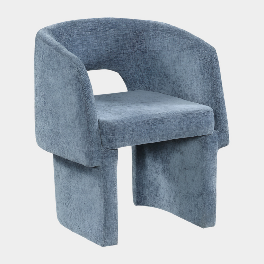 Emmet Chenille Fabric Upholstered Dining Chair / Accent Chair