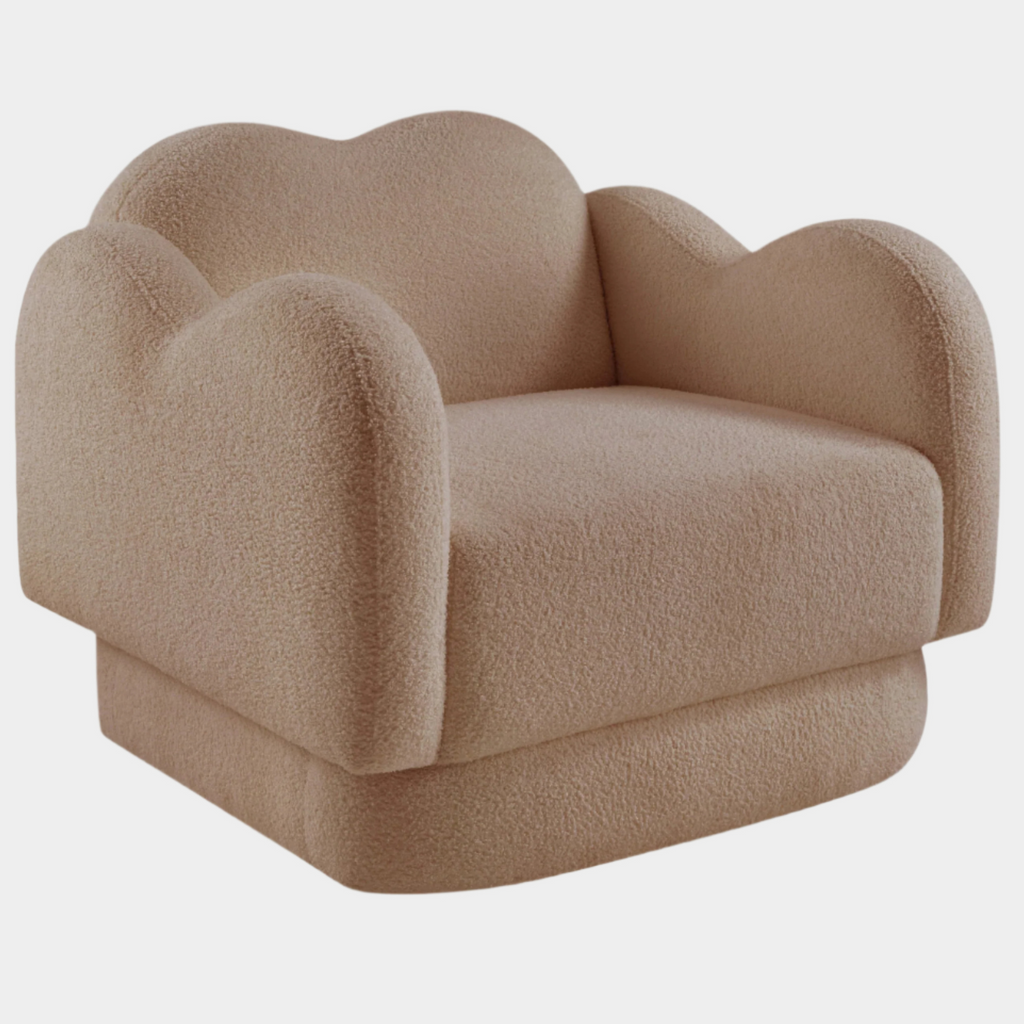 Bloom Teddy Fabric Upholstered Accent Chair