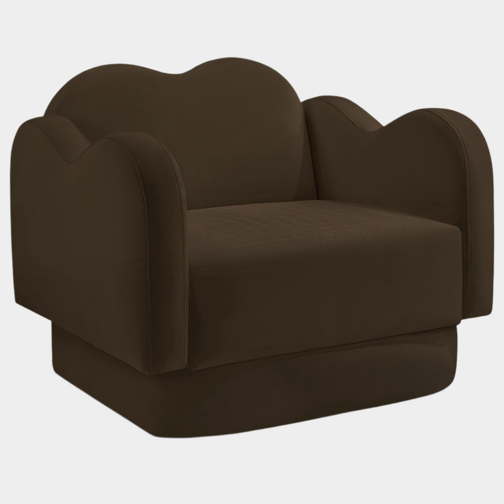 Bloom Velvet Upholstered Accent Chair