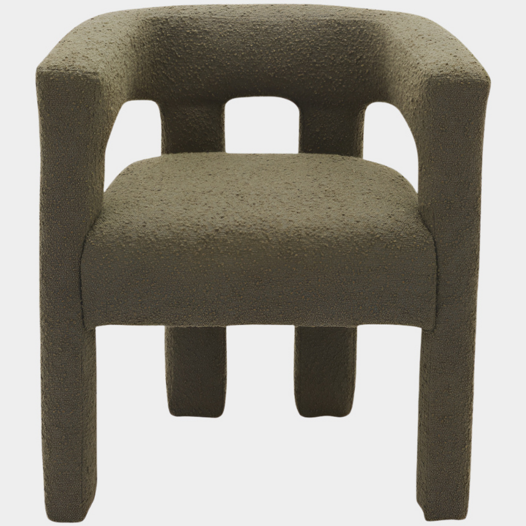 Athena Boucle Fabric Upholstered Accent | Dining Chair