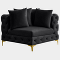 Tremblay Velvet Upholstered Corner Modular Chair