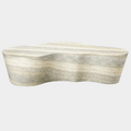 Monza Travertine Finish Indoor/Outdoor Concrete Coffee Table
