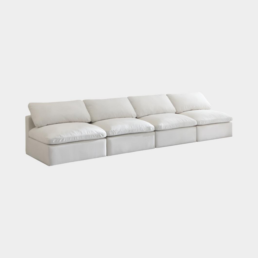 Plush Velvet Standard Comfort Modular Sofa