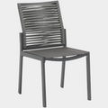 Maldives Mesh And Rope Fabric Outdoor Patio Dining Side Chair