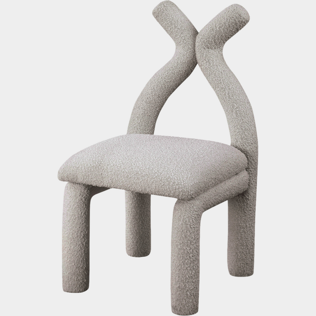 Xena Boucle Fabric Upholstered Accent Chair / Dining Chair