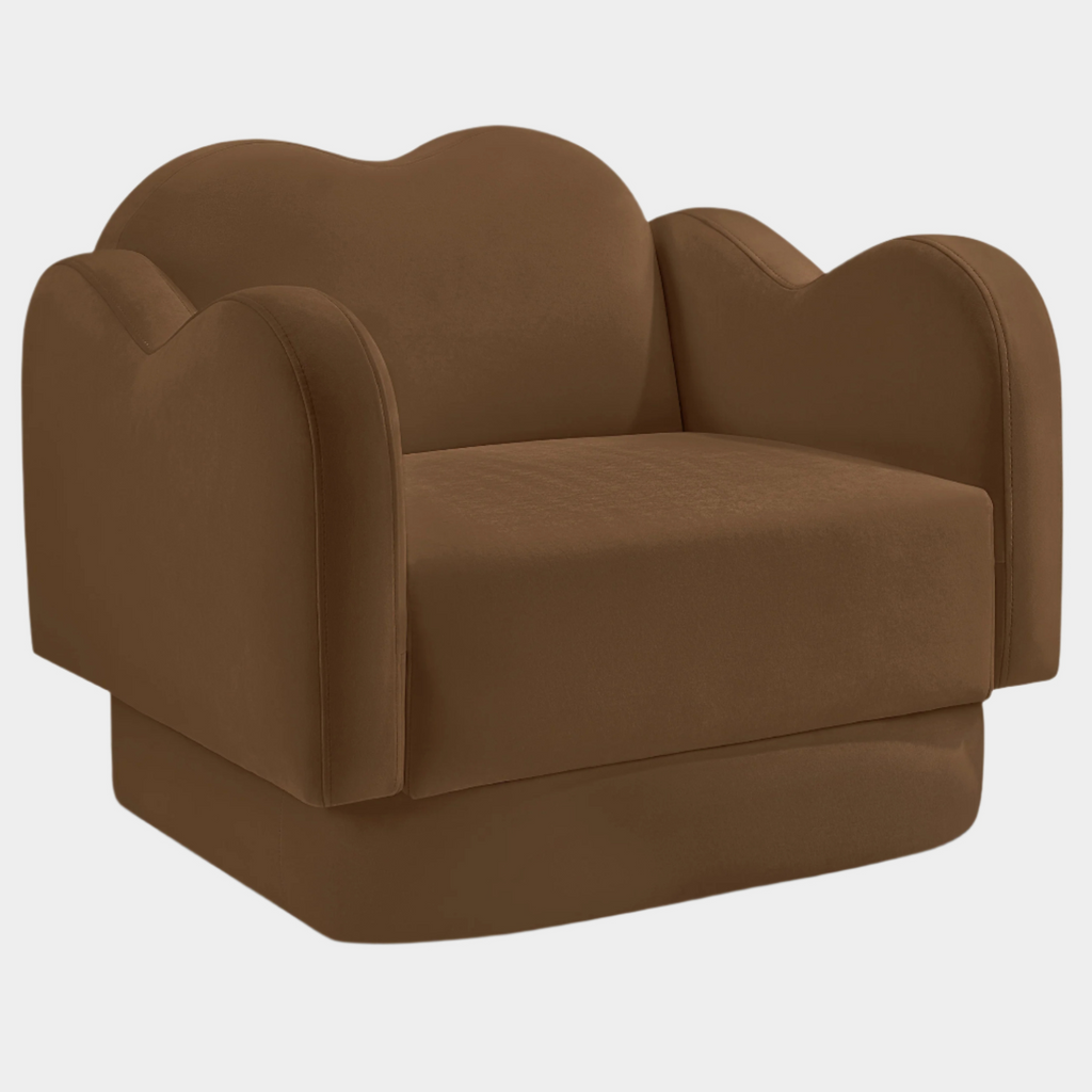 Bloom Velvet Upholstered Accent Chair