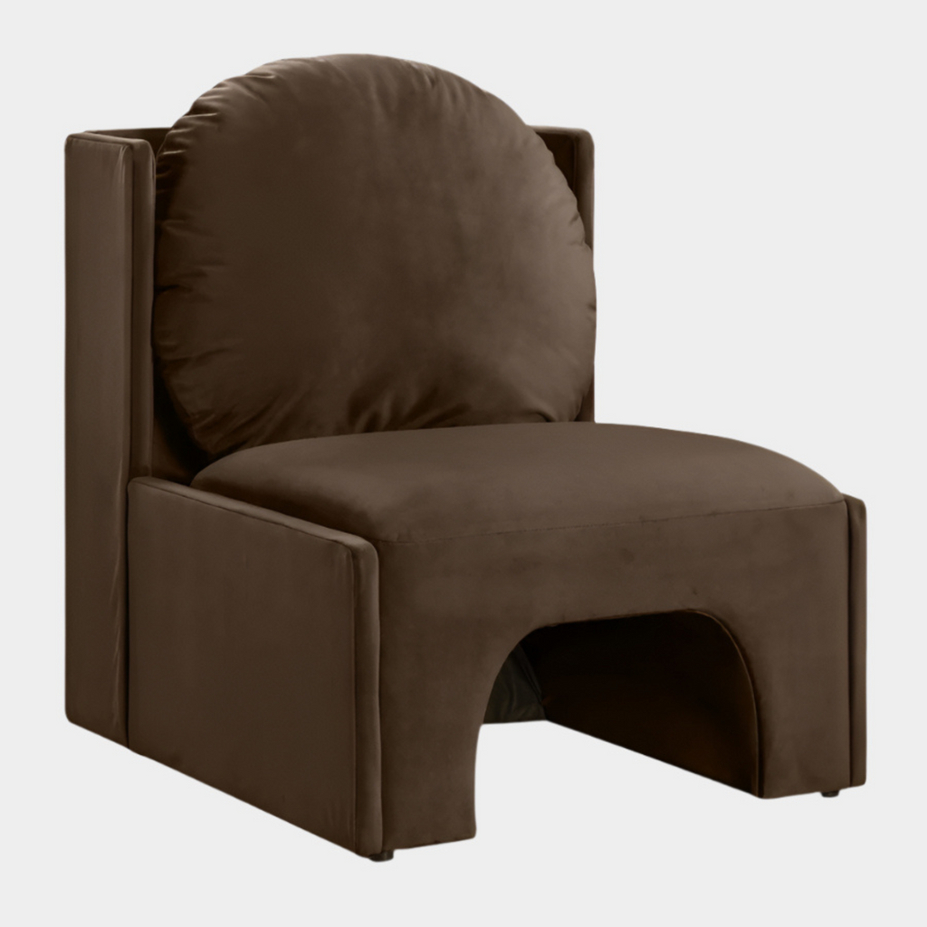 Sigma Velvet Upholstered Accent Chair