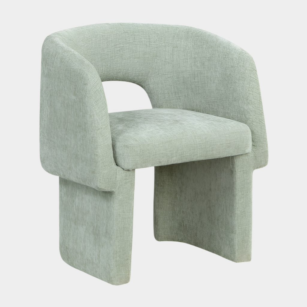 Emmet Chenille Fabric Upholstered Dining Chair / Accent Chair