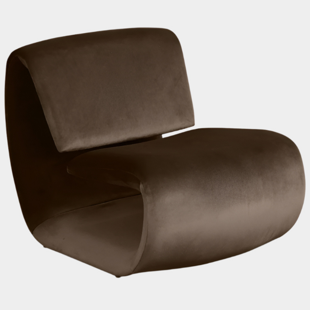 Nouveau Velvet Upholstered Accent Chair