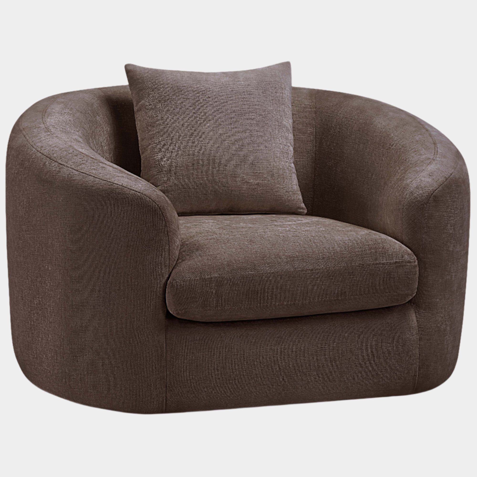 Penelope Chenille Fabric Upholstered Accent Chair