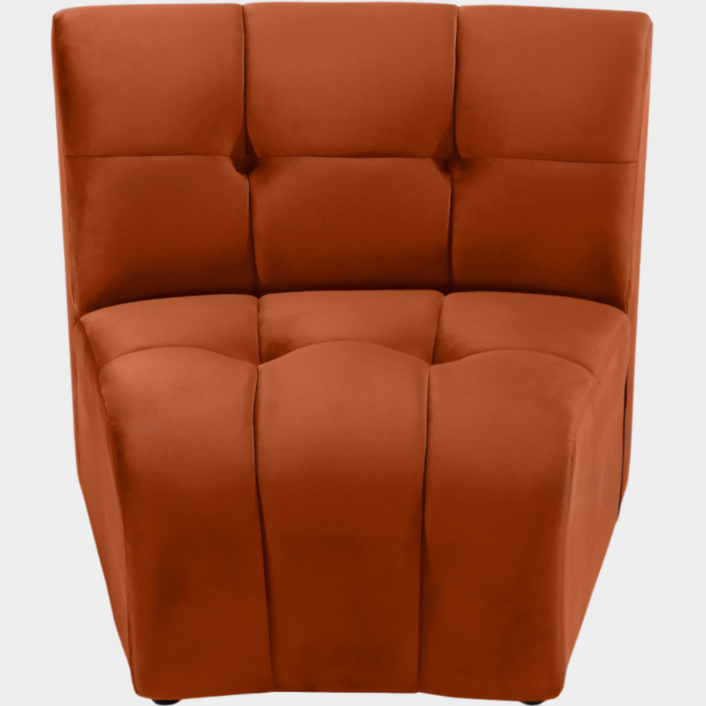 Limitless Velvet Upholstered Modular Chair