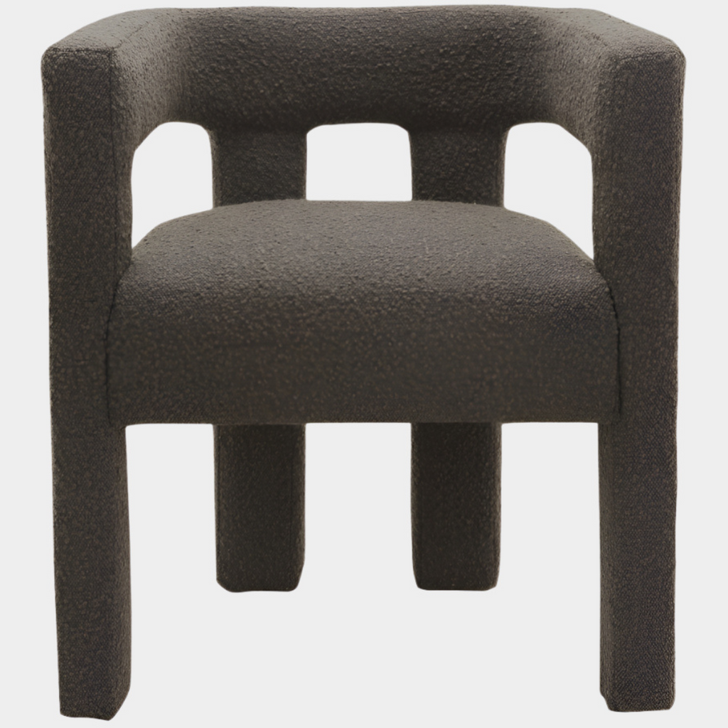 Athena Boucle Fabric Upholstered Accent | Dining Chair