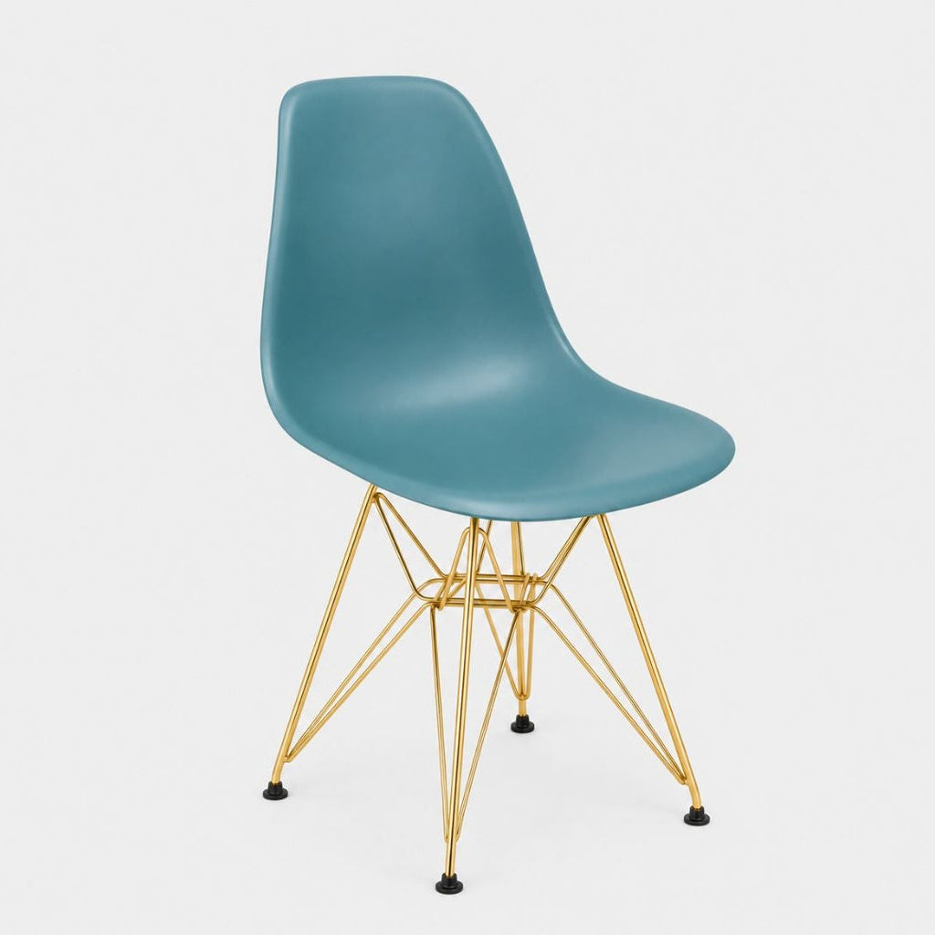 Eames Eiffel Dining Chair (Gold Legs)