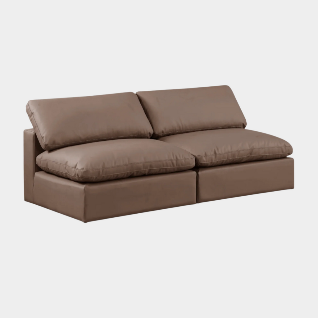 Comfy Vegan Leather Sofa