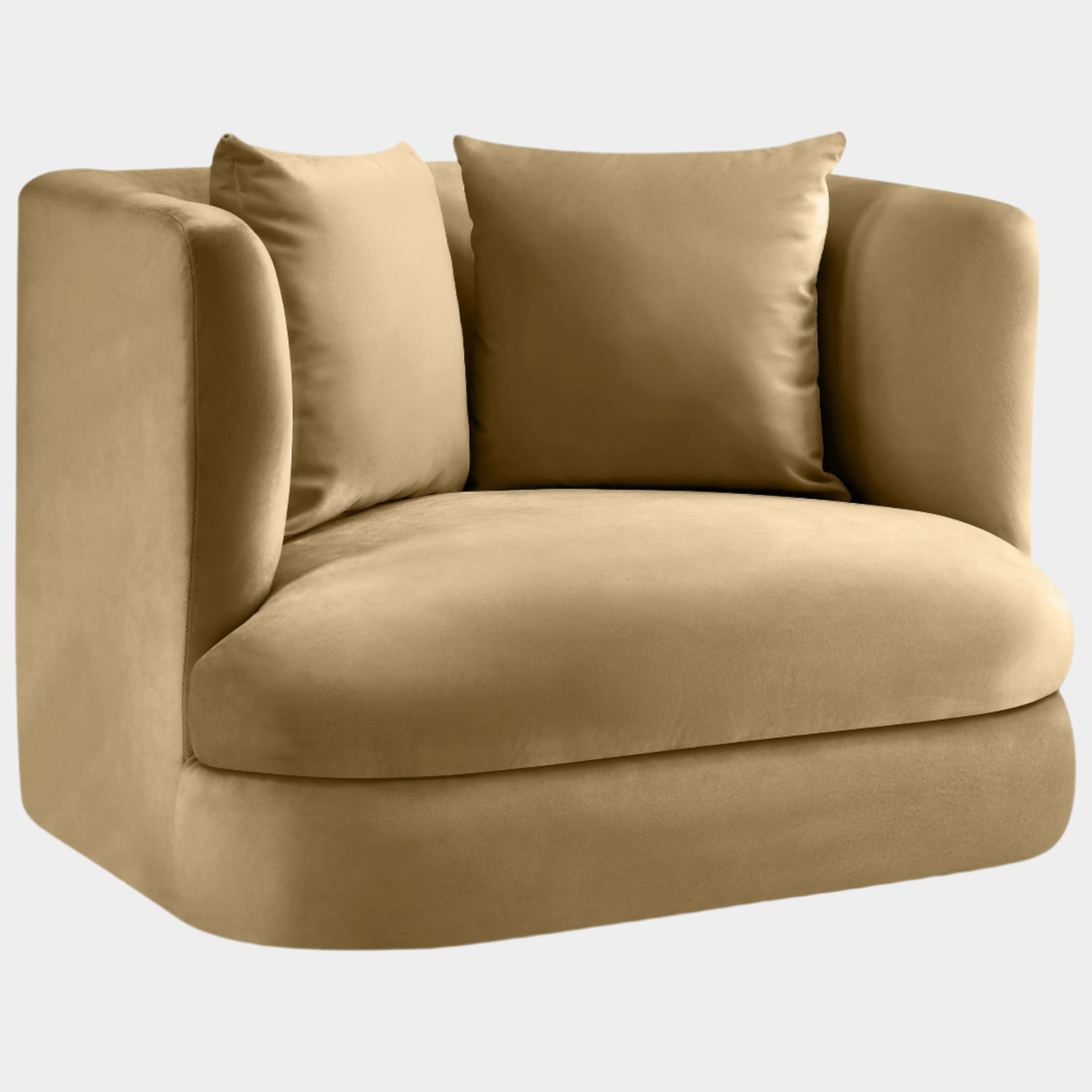Alder Velvet Upholstered Accent Chair