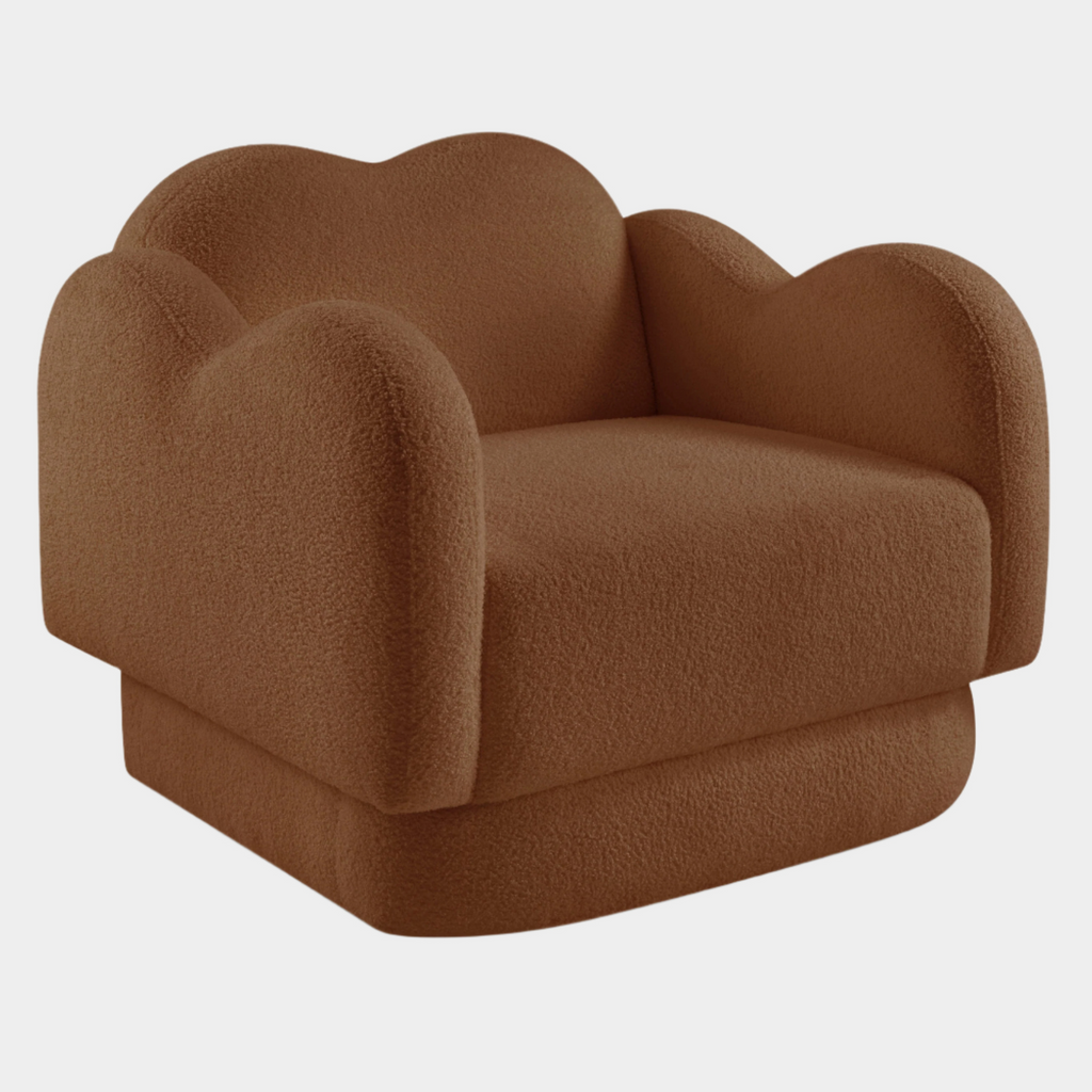 Bloom Teddy Fabric Upholstered Accent Chair