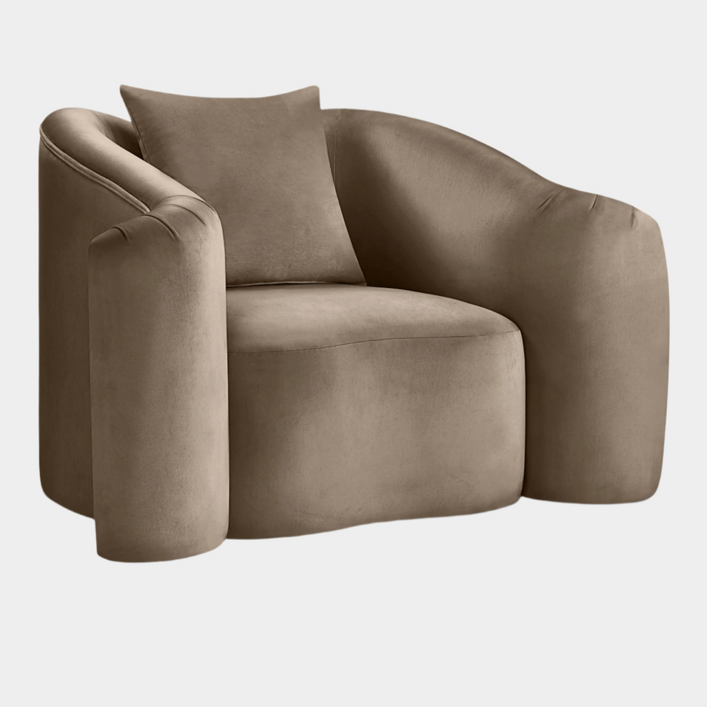 Destin Velvet Upholstered Accent Chair