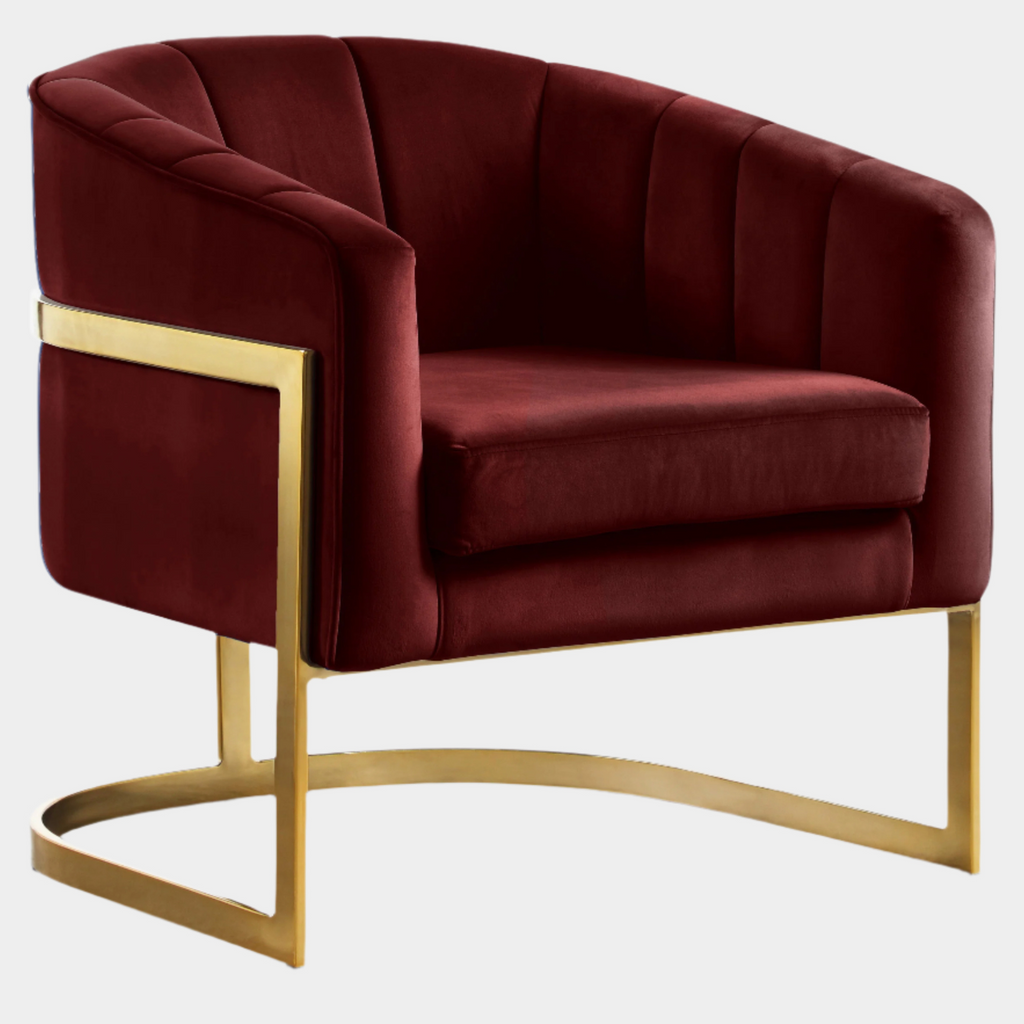 Carter Velvet Upholstered Accent Chair