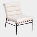 Burke Vegan Leather Upholstered Accent Chair