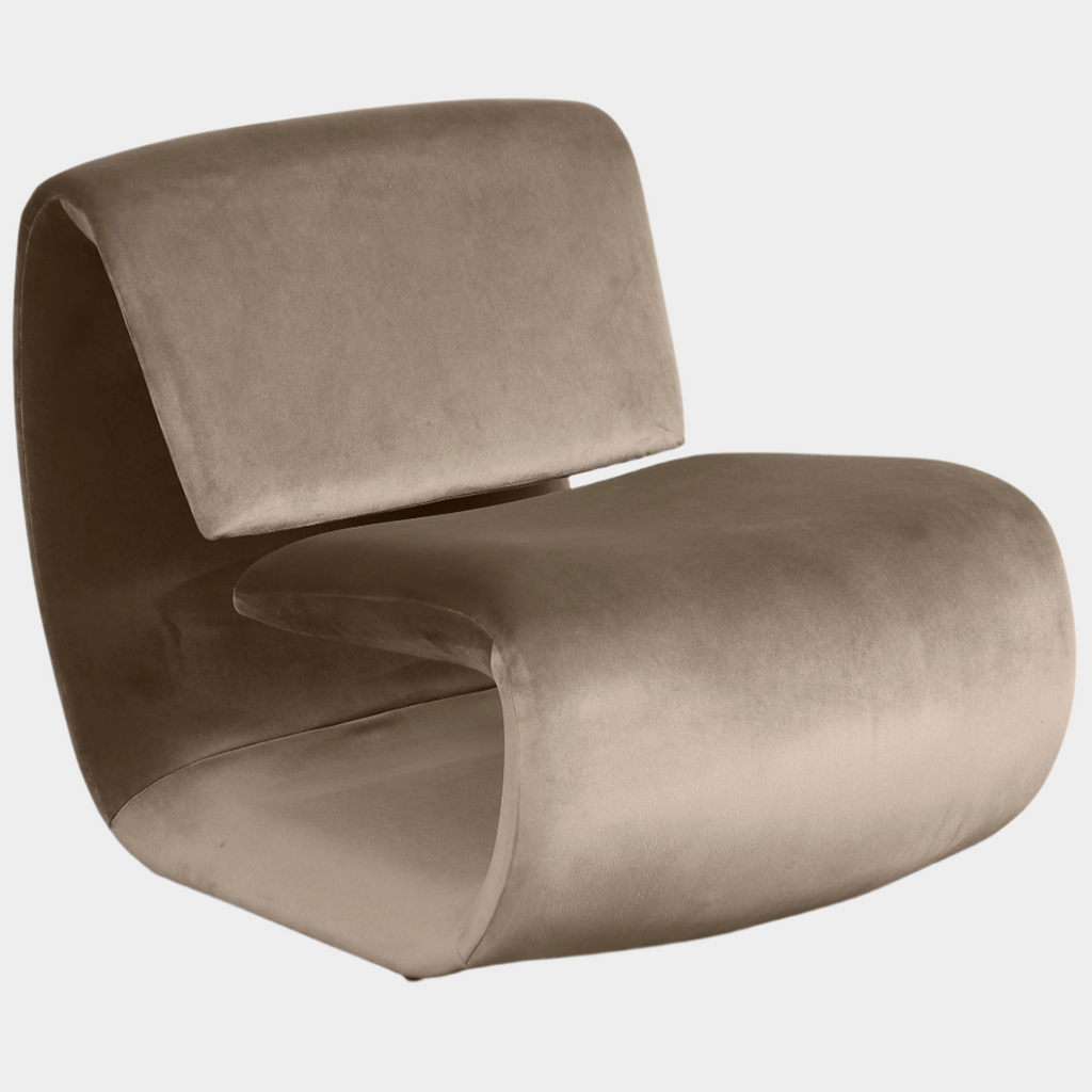 Nouveau Velvet Upholstered Accent Chair