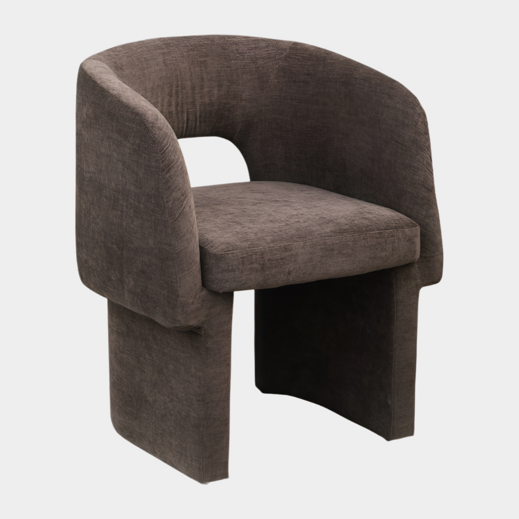 Emmet Chenille Fabric Upholstered Dining Chair / Accent Chair