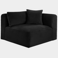 Shaggy Corduroy Performance Fabric Upholstered Accent Chair