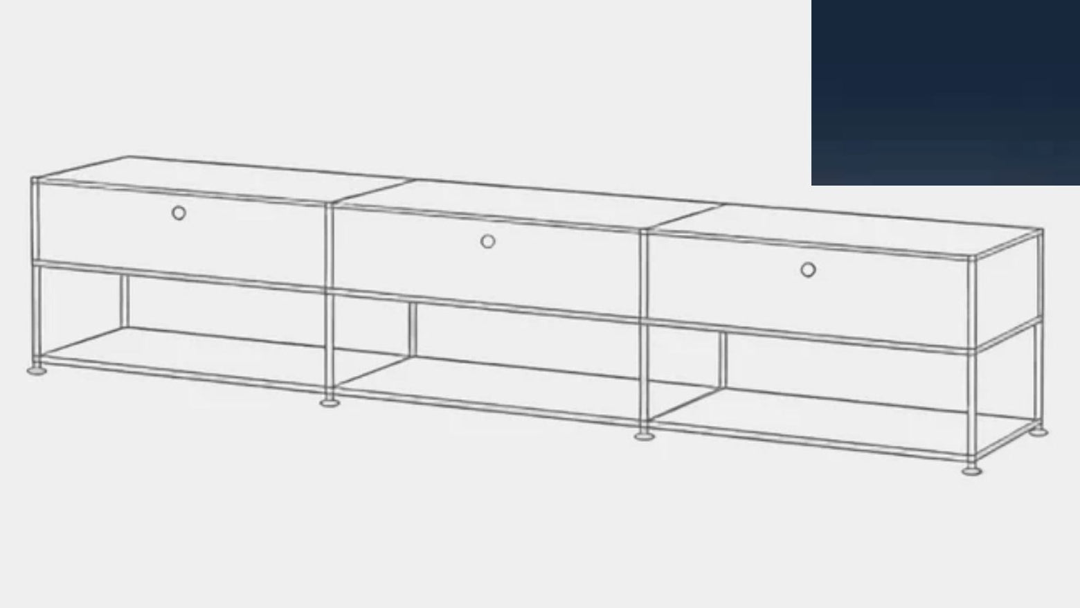 USM Haller Open Media Console