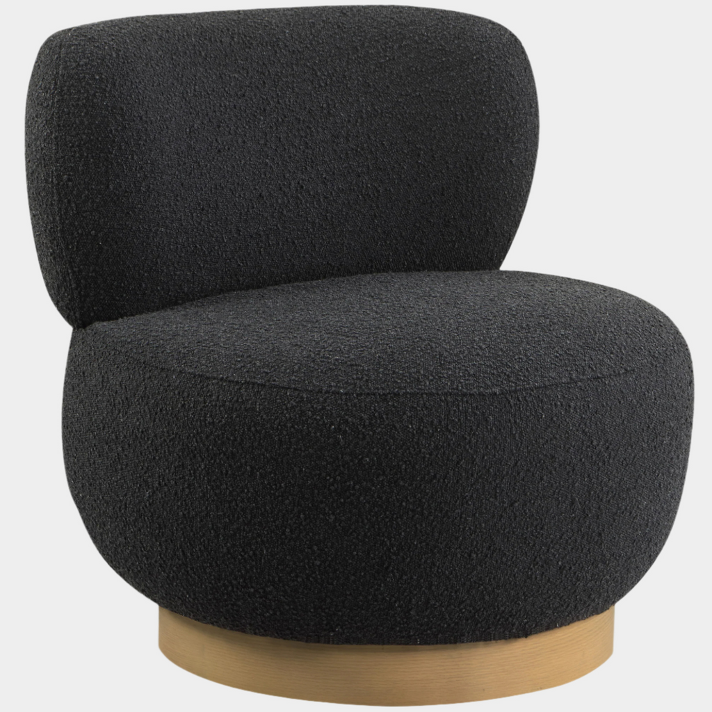 Calais Boucle Fabric Upholstered Accent Chair