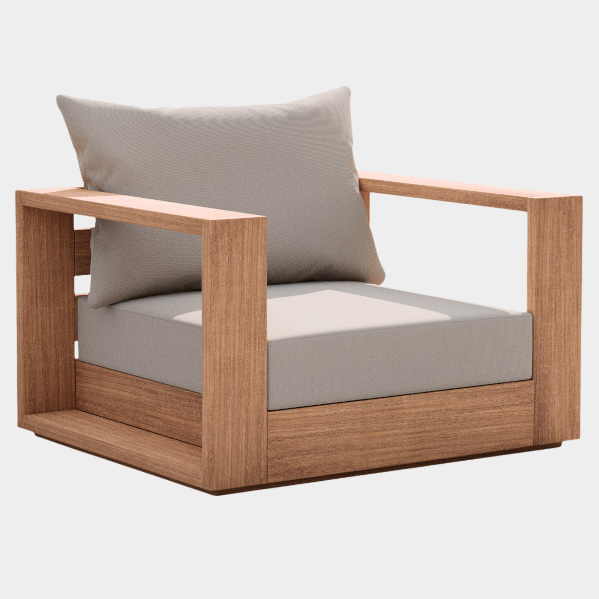 Tulum Water Resistant Fabric Upholstered Outdoor Patio Accent Chair