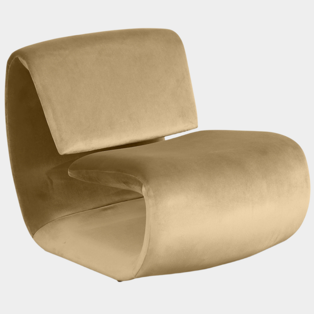 Nouveau Velvet Upholstered Accent Chair
