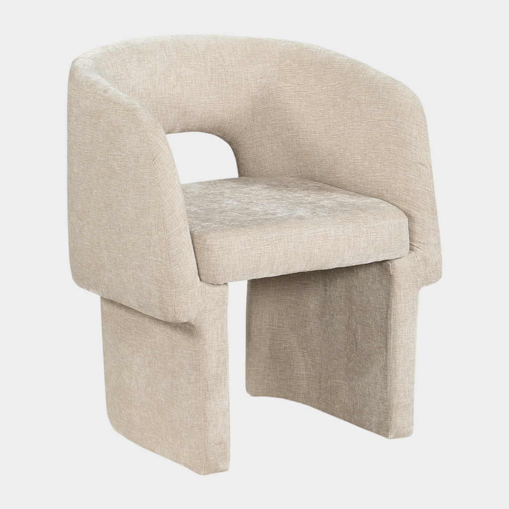 Emmet Chenille Fabric Upholstered Dining Chair / Accent Chair